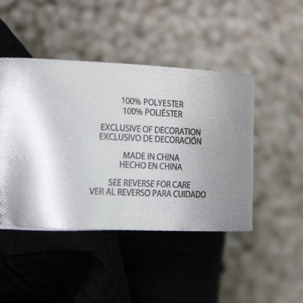 Banana Republic Pants NWT Mens 40x34 Black‎ Flat Front Straight Leg Polyester